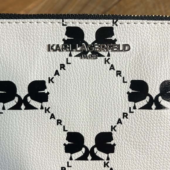 KARL LAGERFELD Adele Zip Wristlet NWT - Picture 5 of 7